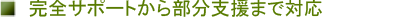 ���S�T�|�[�g���畔���x���܂őΉ�