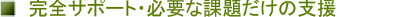 ���S�T�|�[�g����A�K�v�ȉۑ肾���̎x���܂�